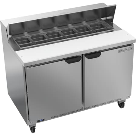 Beverage-Air Refrigerated Sandwich Prep Table, 2 Door, 13.9 cu. Ft, 115 Volt SPE48HC-12